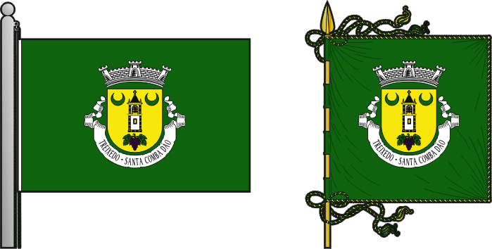 Bandeira e estandarte da antiga freguesia de Treixedo - Treixedo former civil parish, flag and banner Bandeira e estandarte da antiga freguesia de Treixedo - Treixedo former civil parish, flag and banner