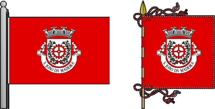 Quarta proposta para a bandeira e estandarte do Município de São João da Madeira - São João da Madeira municipal flag and banner fourth proposal