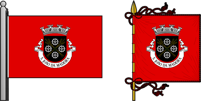 Quinta proposta para a bandeira e estandarte do Município de São João da Madeira - São João da Madeira municipal flag and banner fifth proposal