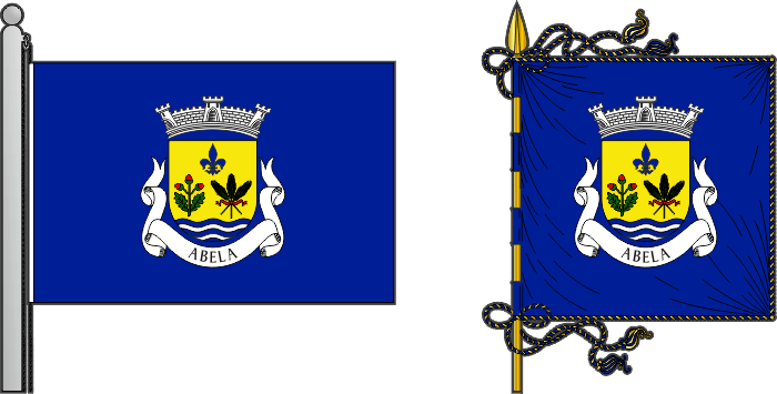Bandeira e estandarte da freguesia de Abela - Abela civil parish, flag and banner
