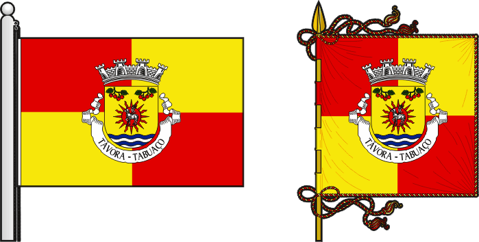 Bandeira e estandarte da antiga freguesia de Távora - Távora former civil parish, flag and banner Bandeira e estandarte da antiga freguesia de Távora - Távora former civil parish, flag and banner
