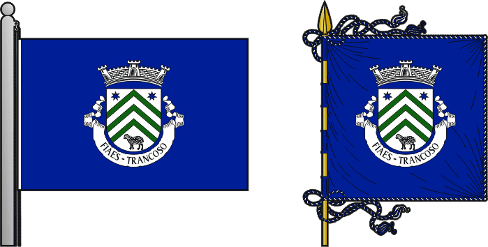 Bandeira e estandarte da freguesia de Fiães - Fiães civil parish, flag and banner