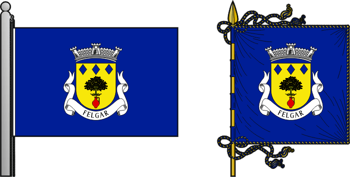 Bandeira e estandarte da antiga freguesia de Felgar - Felgar former civil parish, flag and banner Bandeira e estandarte da antiga freguesia de Felgar - Felgar former civil parish, flag and banner