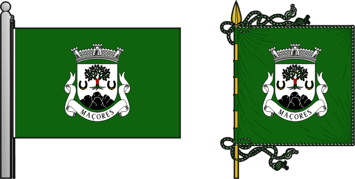 Bandeira e estandarte da antiga freguesia de Maçores - Maçores former civil parish, flag and banner Bandeira e estandarte da antiga freguesia de Maçores - Maçores former civil parish, flag and banner