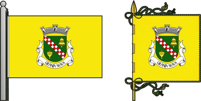 Bandeira e estandarte da antiga freguesia de Granja Nova - Granja Nova former civil parish, flag and banner Bandeira e estandarte da antiga freguesia de Granja Nova - Granja Nova former civil parish, flag and banner