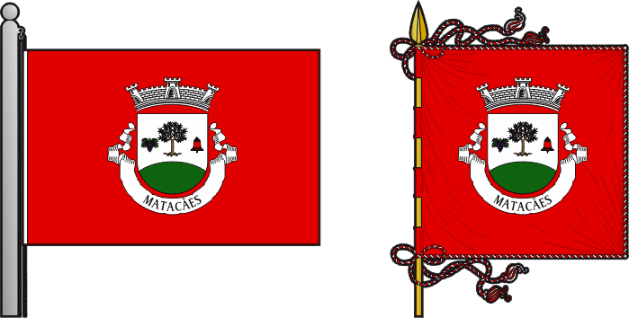 Bandeira e estandarte da antiga freguesia de Matacães - Matacães former civil parish, flag and banner Bandeira e estandarte da antiga freguesia de Matacães - Matacães former civil parish, flag and banner