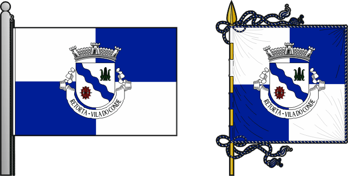Bandeira e estandarte da antiga freguesia de Retorta - Retorta former civil parish, flag and banner