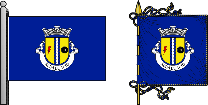 Bandeira e estandarte da freguesia de Água de Alto - Água de Alto civil parish, flag and banner