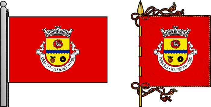 Bandeira e estandarte da freguesia de Ribeira Seca - Ribeira Seca civil parish, flag and banner