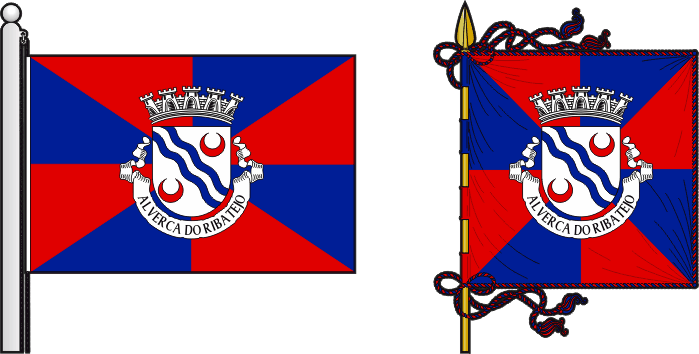 Bandeira e estandarte da antiga freguesia de Alverca do Ribatejo - Alverca do Ribatejo former civil parish, flag and banner