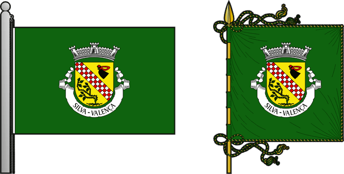 Bandeira e estandarte da antiga freguesia de Silva - Silva former civil parish, flag and banner