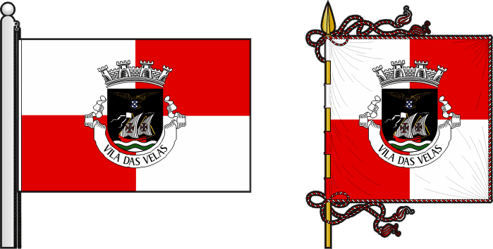 Proposta para a bandeira e estandarte do Município de Velas - Velas municipal flag and banner proposal