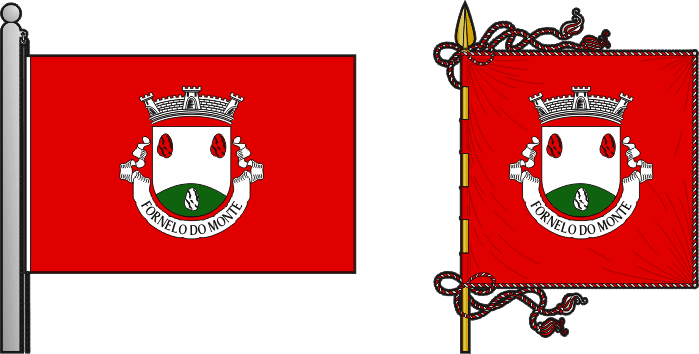 Bandeira e estandarte da freguesia de Fornelo do Monte - Fornelo do Monte civil parish, flag and banner Bandeira e estandarte da freguesia de Fornelo do Monte - Fornelo do Monte civil parish, flag and banner