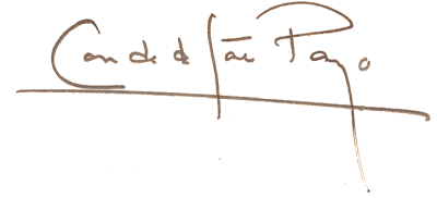 Assinatura Conde de São Paio